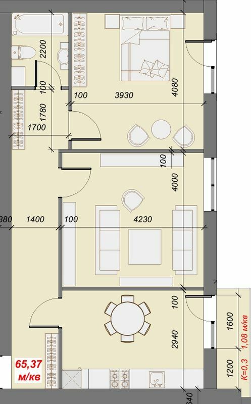 2-кімнатна 65.37 м² в ЖК Сольво від 14 900 грн/м², м. Свалява