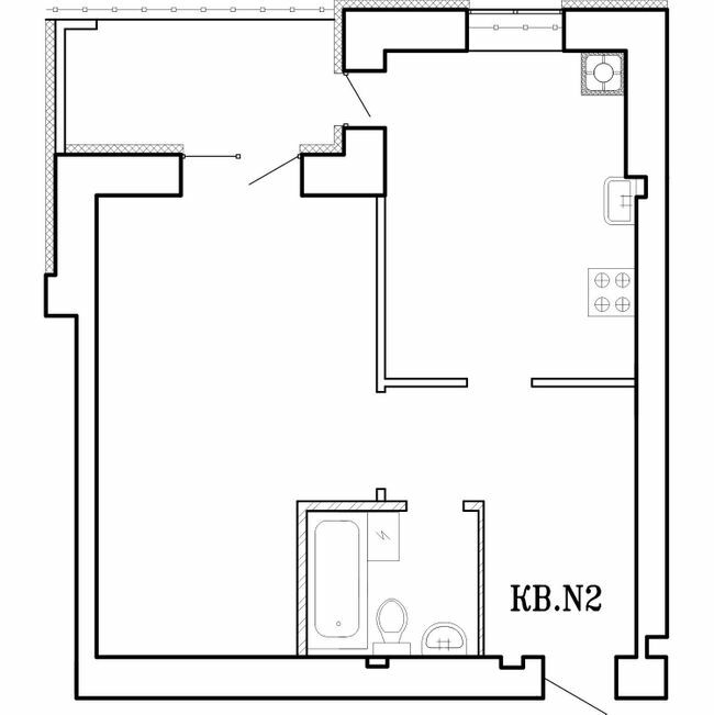 1-кімнатна 44.8 м² в ЖК Концепт від 16 000 грн/м², Миколаїв