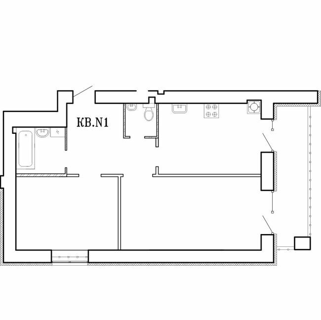 2-комнатная 57.9 м² в ЖК Концепт от 18 000 грн/м², Николаев