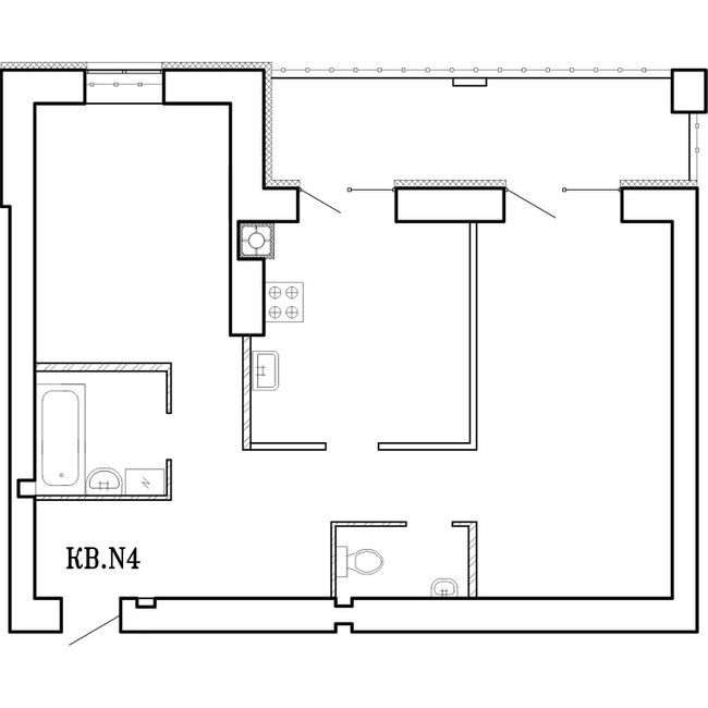 2-кімнатна 61.2 м² в ЖК Концепт від 18 000 грн/м², Миколаїв