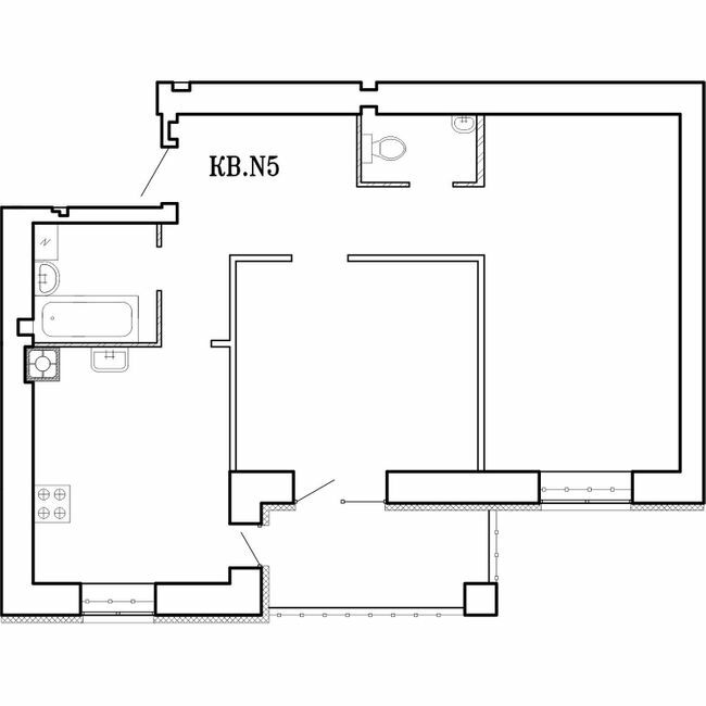 2-кімнатна 60.9 м² в ЖК Концепт від 18 500 грн/м², Миколаїв