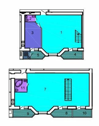 Двухуровневая 155.98 м² в ЖК Никола-Град от 17 950 грн/м², Николаев