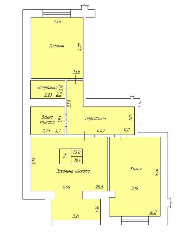 2-кімнатна 73 м² в ЖК на вул. Нагірна, 6 від 12 000 грн/м², м. Кременчук