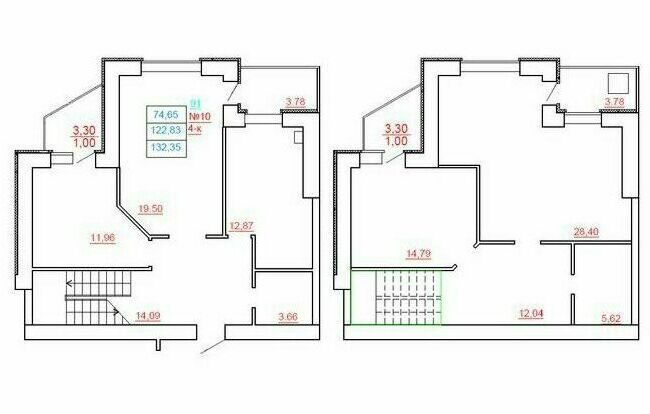 Дворівнева 132.35 м² в ЖК Острів від 10 300 грн/м², м. Миргород