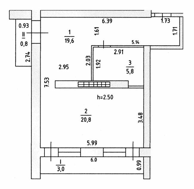 1-комнатная 50 м² в Апарт-комплекс Petrovets от застройщика, пгт Лазурное