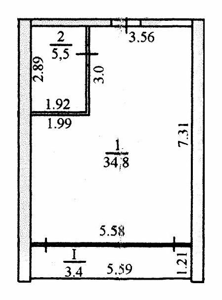 1-кімнатна 43.7 м² в Апарт-комплекс Petrovets від 11 150 грн/м², смт Лазурне