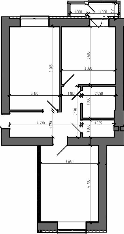 2-кімнатна 61.76 м² в ЖК Театральний від 22 000 грн/м², Рівне