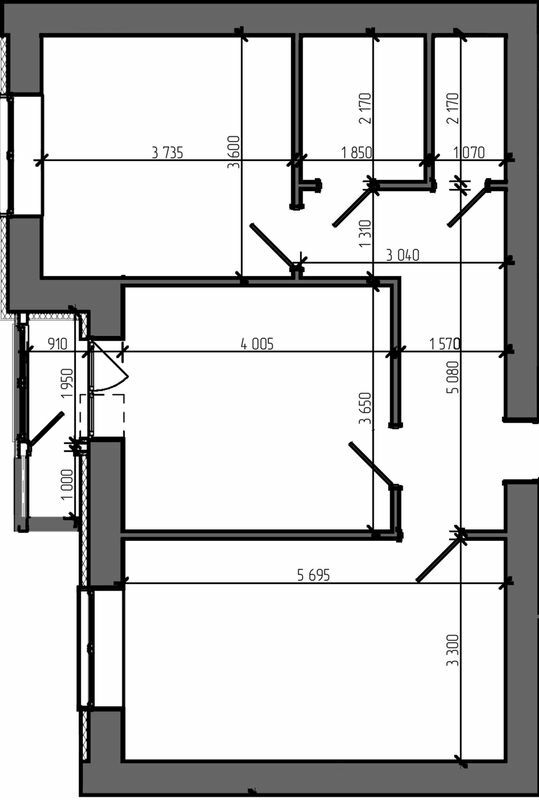 2-комнатная 70.8 м² в ЖК Театральний от 22 000 грн/м², Ровно