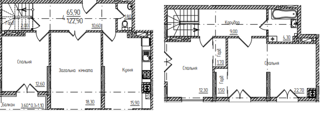 Дворівнева 122.9 м² в ЖК Comfort Hall від 14 450 грн/м², Чернівці