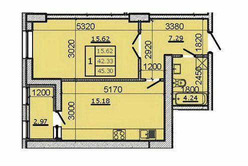 1-кімнатна 45.3 м² в ЖК Метрополь від 19 500 грн/м², Тернопіль