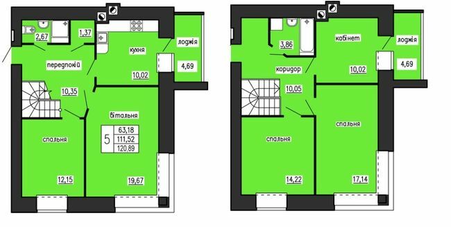 Двухуровневая 120.89 м² в ЖК на ул. Лучаковского-Троллейбусная от 14 000 грн/м², Тернополь