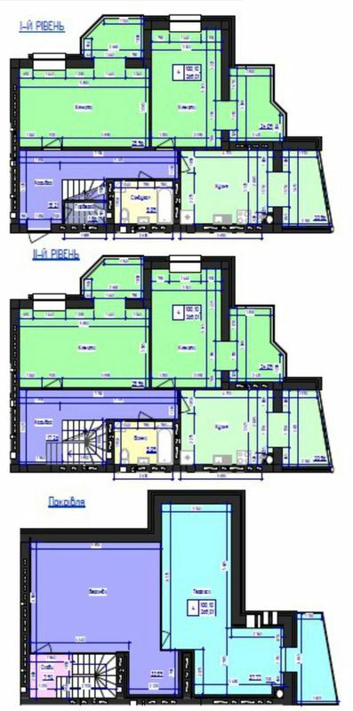 Дворівнева 256.01 м² в ЖК Кришталеве озеро від 16 800 грн/м², Чернівці