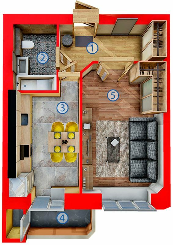 1-комнатная 42.5 м² в ЖК на ул. Галицькая, 7А от 18 600 грн/м², Тернополь