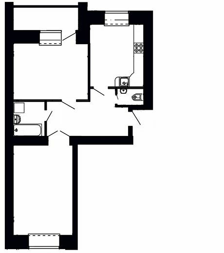 2-комнатная 64.85 м² в ЖК на вул. Київська / вул. Тарнавського от 15 400 грн/м², Тернополь