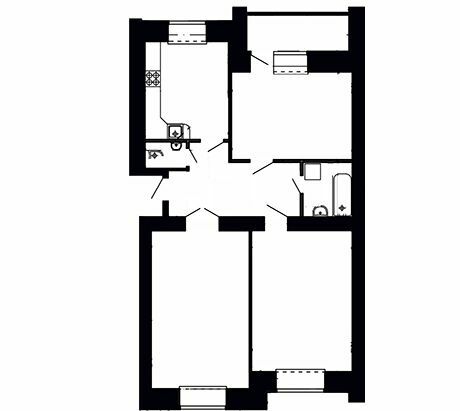 3-комнатная 89.58 м² в ЖК на вул. Київська / вул. Тарнавського от 15 900 грн/м², Тернополь