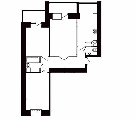 3-комнатная 89.3 м² в ЖК на вул. Київська / вул. Тарнавського от 15 900 грн/м², Тернополь