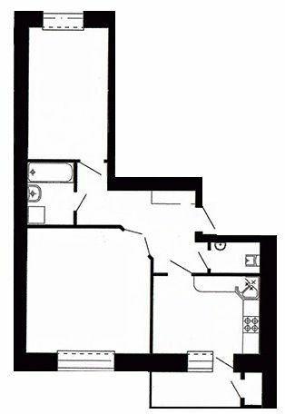 2-кімнатна 63.84 м² в ЖК Острозький від 18 500 грн/м², Тернопіль