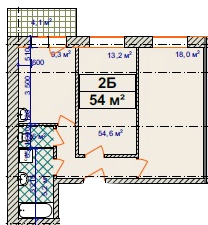 2-комнатная 54 м² в ЖК Авиатор от 12 000 грн/м², Хмельницкий