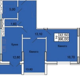 2-кімнатна 66 м² в ЖК Парковий Бульвар від 16 000 грн/м², Хмельницький
