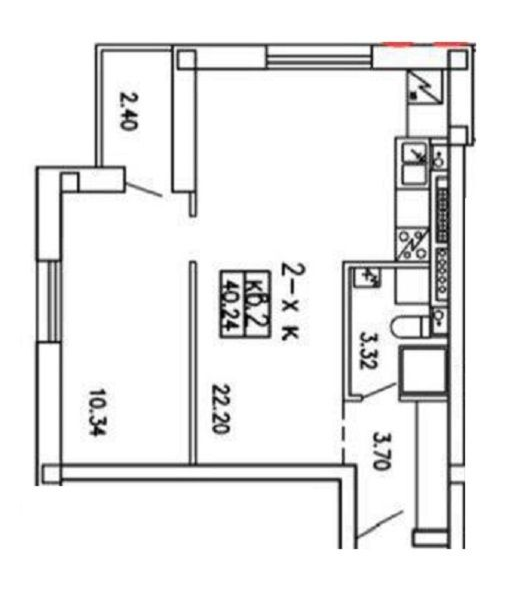 1-комнатная 40.24 м² в КД Уютный дом от 16 500 грн/м², Днепр