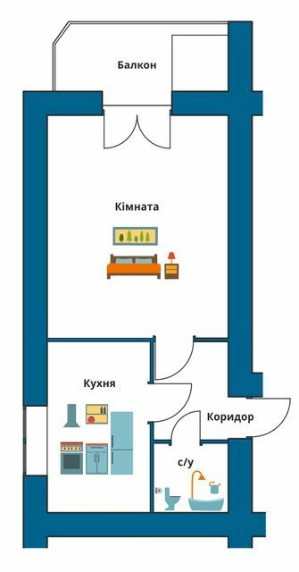 1-кімнатна 34.2 м² в ЖК Новий Едем від 10 500 грн/м², м. Кам`янець-Подільський