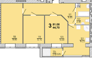 3-комнатная 83.6 м² в ЖК Амстердам от 16 000 грн/м², Хмельницкий