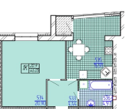 1-кімнатна 46.05 м² в ЖК Амстердам від 15 700 грн/м², Хмельницький