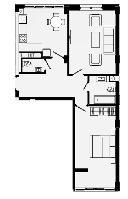 2-комнатная 65 м² в ЖК Comfort Park от 24 000 грн/м², Ивано-Франковск