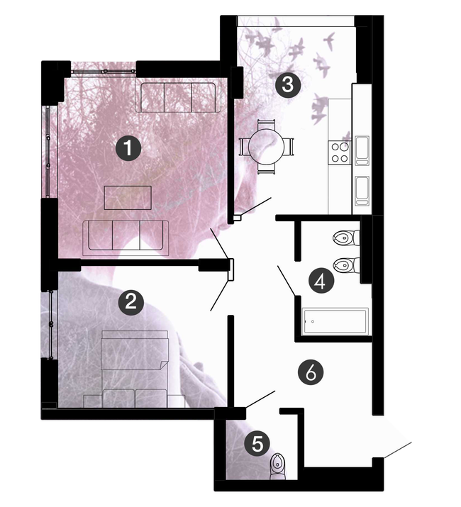 2-комнатная 70 м² в ЖК Comfort Park от 14 000 грн/м², Ивано-Франковск