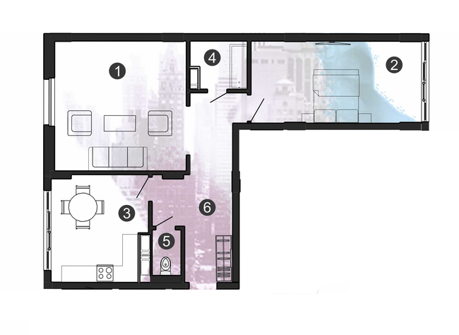 2-комнатная 75 м² в ЖК Comfort Park от 24 000 грн/м², Ивано-Франковск