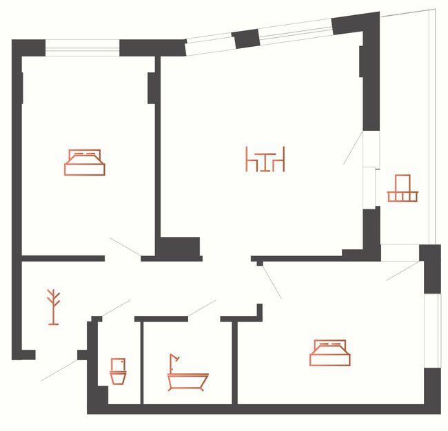 3-кімнатна 75 м² в ЖК Авторський від 20 500 грн/м², Івано-Франківськ