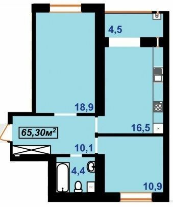 2-комнатная 65.3 м² в ЖК Квартал Гимназийный от 11 200 грн/м², Ивано-Франковск