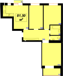 3-комнатная 81.5 м² в ЖК Левада Затишна от 11 550 грн/м², Ивано-Франковск
