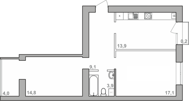 2-кімнатна 63 м² в ЖК Містечко Липки від 16 000 грн/м², Івано-Франківськ