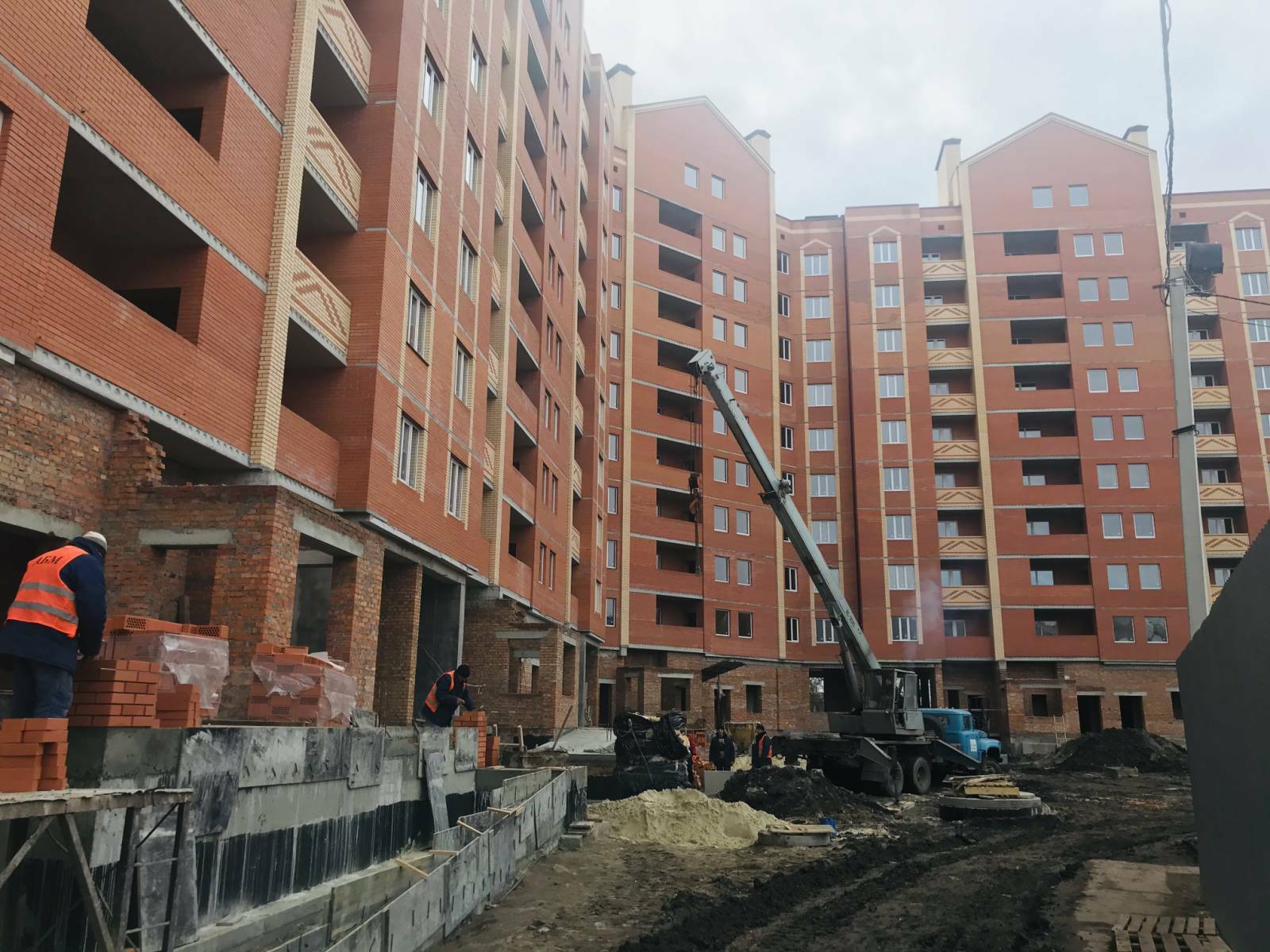 Хід будівництва ЖК Borispol Grand, січ, 2020 рік
