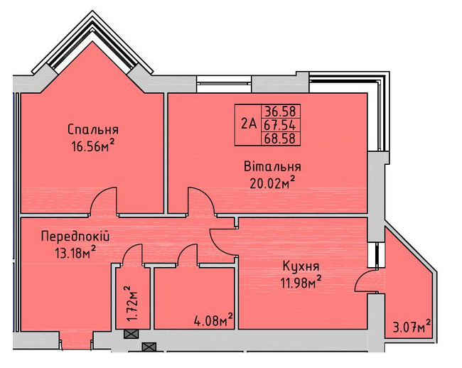 2-кімнатна 68.58 м² в ЖК на Німецькому озері від 9 200 грн/м², с. Загвіздя