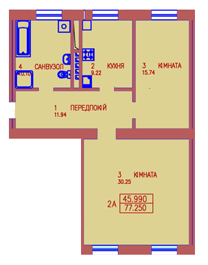 2-кімнатна 77.25 м² в ЖБ Сонячний від 6 500 грн/м², с. Підпечери