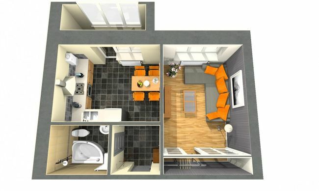 1-комнатная 41.2 м² в ЖК Комфорт от застройщика, с. Волчинец