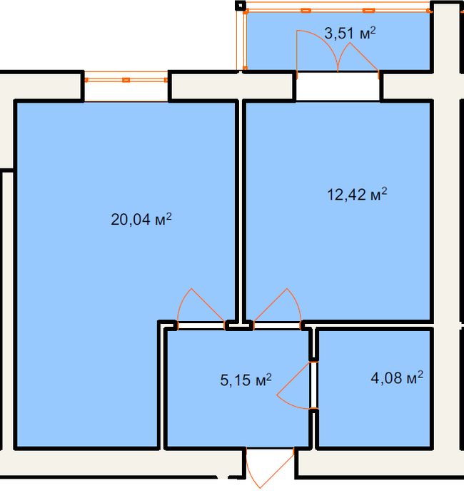 1-комнатная 45.2 м² в ЖК Солнечный от 10 650 грн/м², г. Калуш