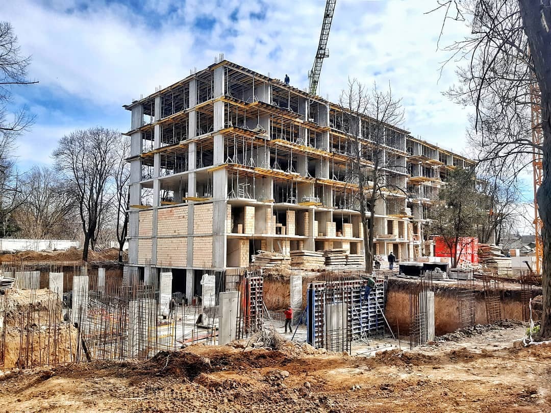 Хід будівництва ЖК Простір на Донського, бер, 2020 рік