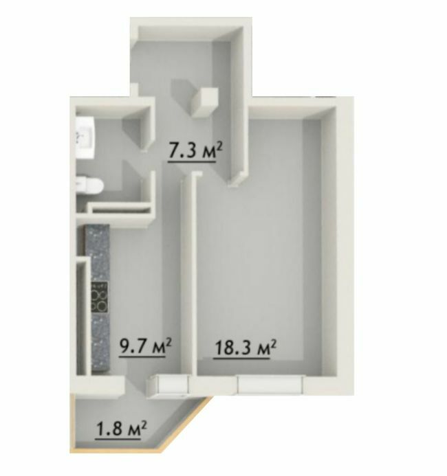 1-комнатная 37.6 м² в ЖК Зодиак от 13 000 грн/м², Одесса