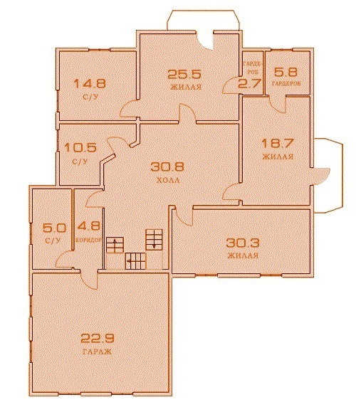 Коттедж 393 м² в КГ Гуровщина от 11 959 грн/м², с. Буча
