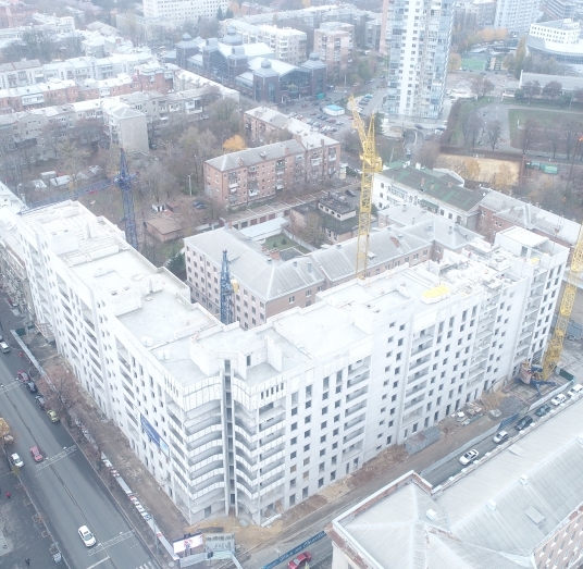 Ход строительства ЖК Дом на Сумской, окт, 2019 год