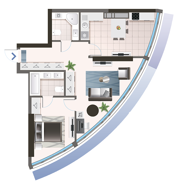 2-кімнатна 65 м² в ЖК Oasis від 34 550 грн/м², Київ