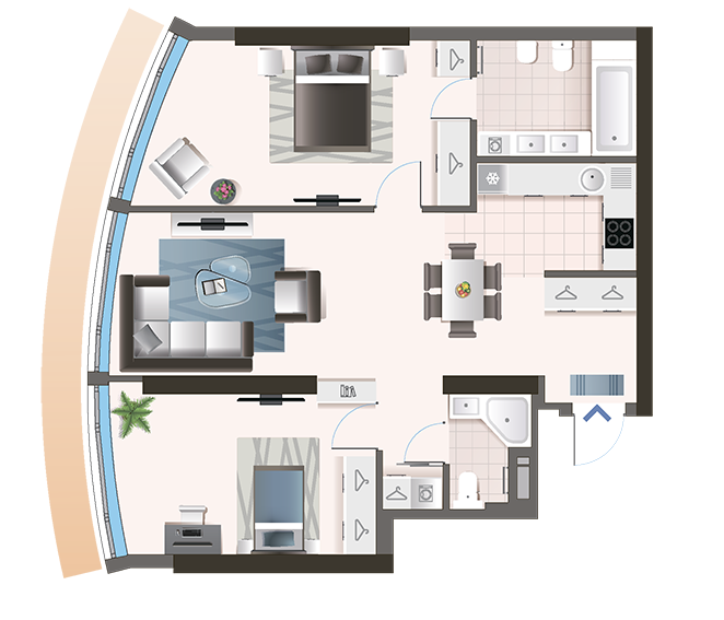 2-комнатная 84 м² в ЖК Oasis от 33 950 грн/м², Киев