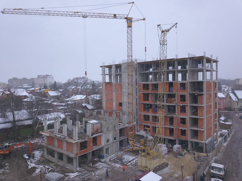 Ход строительства ЖК Империя, янв, 2020 год