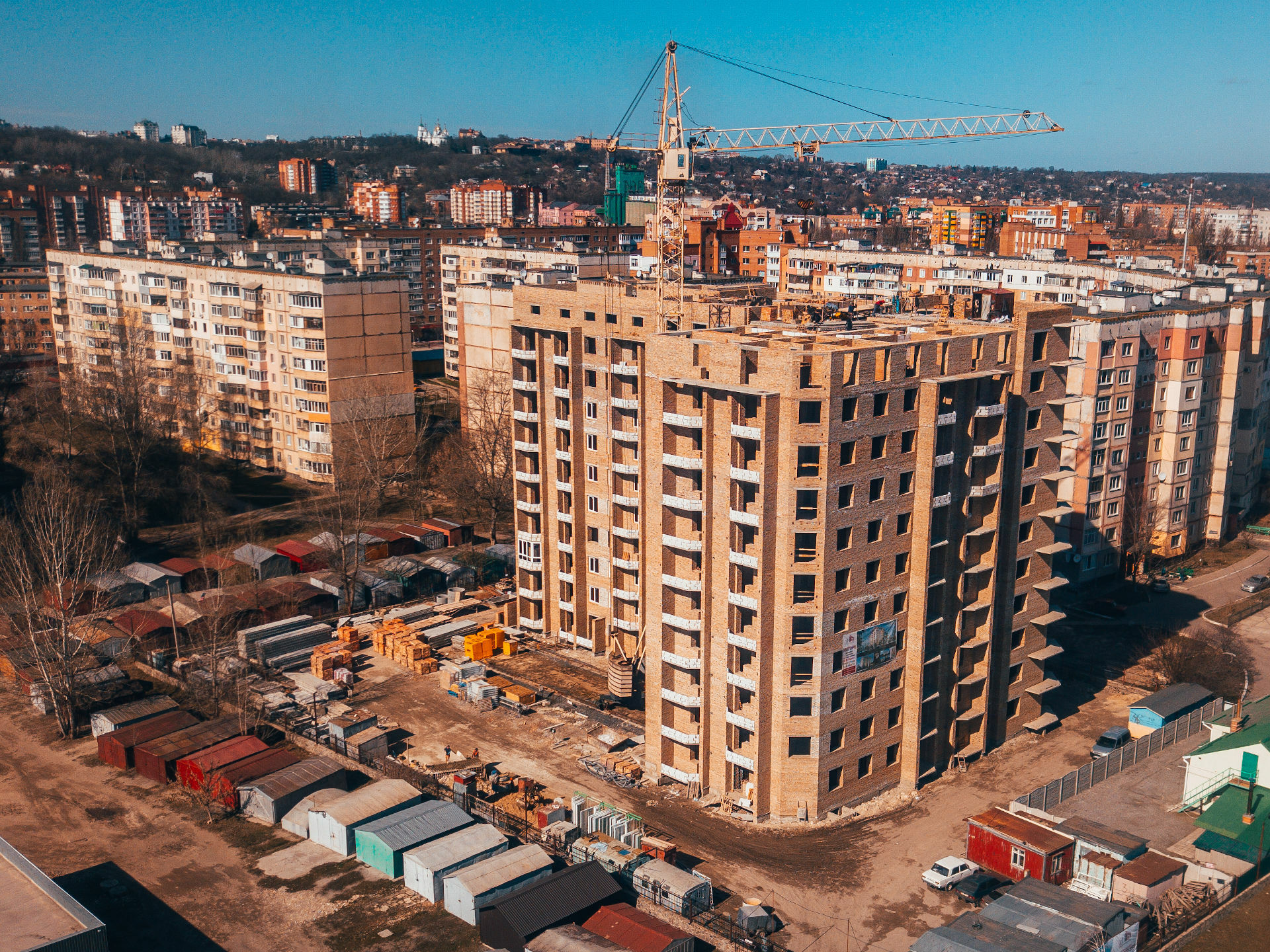 Хід будівництва ЖК на вул. Миру, 18В, бер, 2020 рік