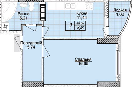 1-кімнатна 40.66 м² в ЖК Башни Фонтана від 21 800 грн/м², Одеса