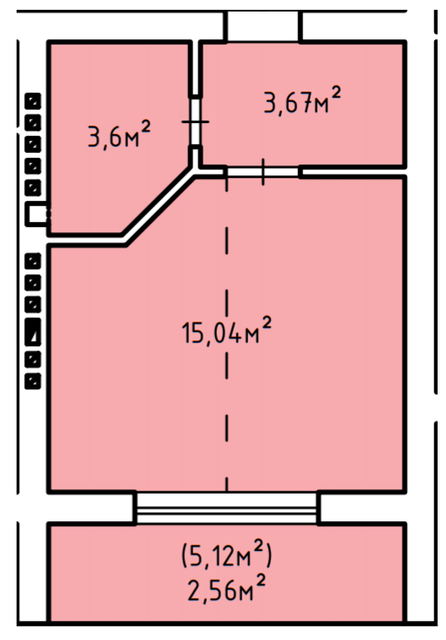 1-комнатная 24.89 м² в ЖК Дружный Двор от 12 700 грн/м², с. Солонка