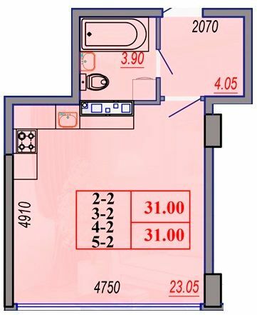 1-комнатная 31 м² в ЖК Segment от 29 650 грн/м², Одесса